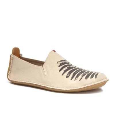 Vivobarefoot Ababa Canvas Soul of Africa Womens - Beige Vegan Shoes VXK310478